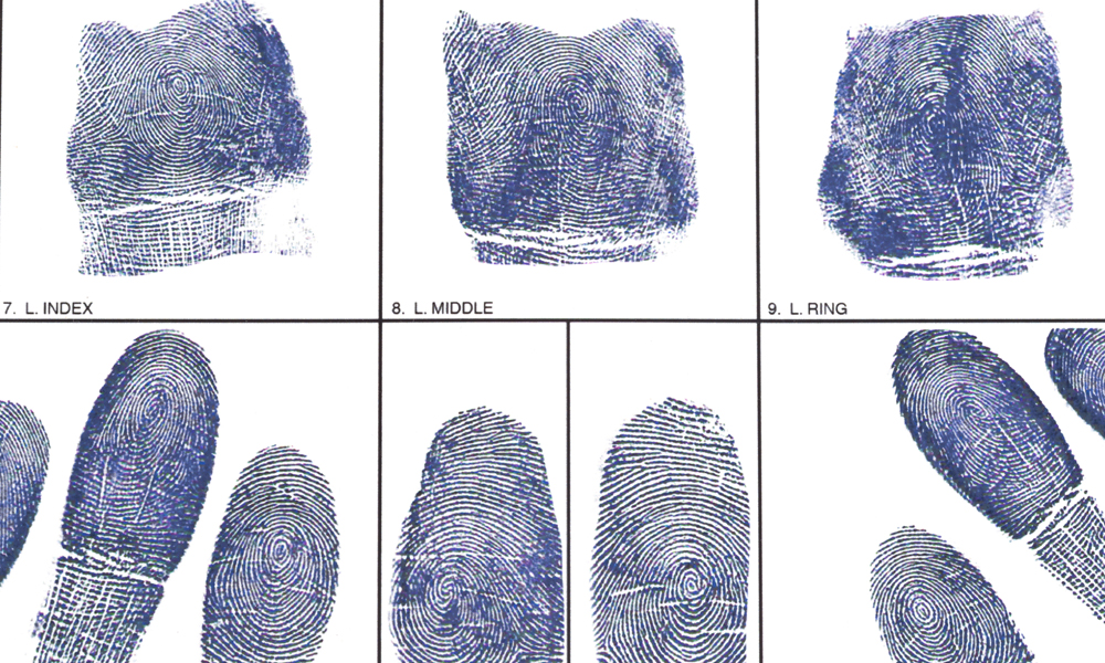 指紋採取